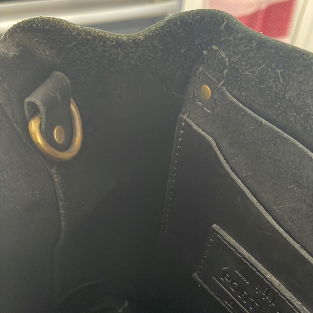 Portland leather Black  Crossbody Tote Bag - Picture 3 of 5